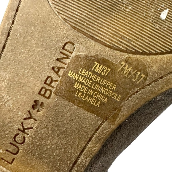 LUCKY BRAND Lahela Genuine Suede Gray Booties - Picture 9 of 10